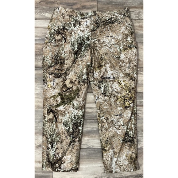Cabelas Dry Plus Camo Hunting Pants Mens Sz‎ 46 Thinsulate Timber Ducks Deer